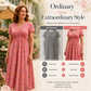 💃Limited-Time 66% OFF 🛍️Women's V-Neck Floral Print Dress with Twist Waist