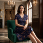💃Limited-Time 66% OFF 🛍️Women's V-Neck Floral Print Dress with Twist Waist