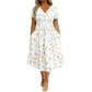 💃Limited-Time 66% OFF 🛍️Women's V-Neck Floral Print Dress with Twist Waist