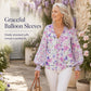 🌸💐Women's Floral-Print Breathable V-Neck Top
