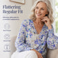 🌸💐Women's Floral-Print Breathable V-Neck Top