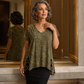⏰Last Day Sale 57% Off💃Women's T-shirt with leopard pattern, loose fit, V-neck