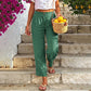 🔥👖Women's Relaxed Fit Linen Blend Pants – Classic Straight Leg Trousers