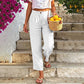 🔥👖Women's Relaxed Fit Linen Blend Pants – Classic Straight Leg Trousers