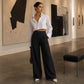 🔥👖Women's Relaxed Fit Linen Blend Pants – Classic Straight Leg Trousers