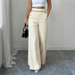 ⌛Limited-Time Offer🛍️Women's High-Waisted, Highly Stretchy Wide-Leg Pants with Contrast-Color Piping