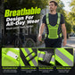 📢📢 55% OFF !! ⏰High Visibility Reflective Vest Adjustable Safety Running Gear with Pocket