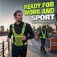 📢📢 55% OFF !! ⏰High Visibility Reflective Vest Adjustable Safety Running Gear with Pocket