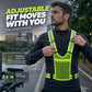 📢📢 55% OFF !! ⏰High Visibility Reflective Vest Adjustable Safety Running Gear with Pocket