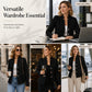 👖 LIMITED-TIME 60% OFF! ✨Women's Textured Button Down Blazer Jacket