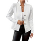 👖 LIMITED-TIME 60% OFF! ✨Women's Textured Button Down Blazer Jacket
