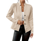 👖 LIMITED-TIME 60% OFF! ✨Women's Textured Button Down Blazer Jacket