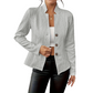 👖 LIMITED-TIME 60% OFF! ✨Women's Textured Button Down Blazer Jacket