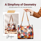 ⏰Last Day Sale 60% Off💃 Women's Geometric Tote Bag – Large Capacity Stylish Handbag For Everyday Elegance👜