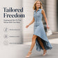 ⏰Last Day Sale 55% Off💃Women's Sleeveless Denim Dress with Asymmetrical Hem