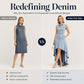 ⏰Last Day Sale 55% Off💃Women's Sleeveless Denim Dress with Asymmetrical Hem