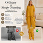 ⏰Last Day 60% Off💃Women's Chic Asymmetrical Top & Wide-Leg Pants Set