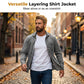 📢📢 59% OFF !! ⏰Men's Vintage Washed Denim Shirt with Pockets