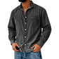 📢📢 59% OFF !! ⏰Men's Vintage Washed Denim Shirt with Pockets