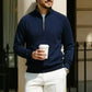 📢📢 59% OFF !! ⏰Men's Corduroy Quarter-Zip Pullover Sweatshirt Casual Stand Collar Long Sleeve Top