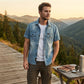 🧥Men's Casual Denim Short Sleeve Shirt