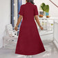 ⌛Limited-Time Offer-Women's Casual Solid Color Zipper Maxi Dress💃