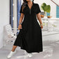 ⌛Limited-Time Offer-Women's Casual Solid Color Zipper Maxi Dress💃