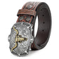 ⌛Limited-Time Offer🛍️Men's Retro Bull Head Embossed Leather Belt
