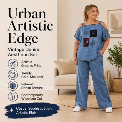 ⌛Limited-Time Offer🛍️Women's Off Shoulder Top & Wide Leg Pants