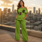 ⌛Limited-Time Offer🛍️Women's Off Shoulder Top & Wide Leg Pants