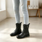 👢 Stable Steps, Easy Zip | Women's Round-Toe Chunky-Heel Martin Boots