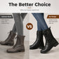 👢 Stable Steps, Easy Zip | Women's Round-Toe Chunky-Heel Martin Boots