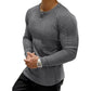 💪 Built to Flatter & Move | Men's Stretch-Rib Slim-Fit Henley Shirt