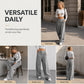 ✨ Easy Everyday Comfort | Women's Relaxed Wide-Leg Pants with Side Pockets