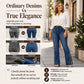 ✨ Flattering Everyday Style | Women's High-Waisted Western Flare Jeans