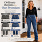 💖 Latest Design | Women's High-Waisted Crossover Asymmetric Jeans