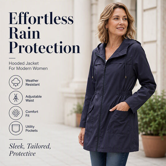 ☔ All-Weather Comfort | Women's Stylish Water-Resistant Everyday Jacket