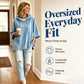 ✨ Easy Everyday Comfort | Women's Relaxed Hooded Denim Pullover