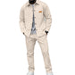 🧥 Texture Meets Utility | Men's 2-Piece Lounge Set with Functional Pockets