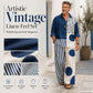 ✨ Easy Style, Zero Matching Hassle | Men's Retro Print Loose-Fit 2-Piece Set