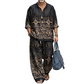 ✨ Easy Style, Zero Matching Hassle | Men's Retro Print Loose-Fit 2-Piece Set