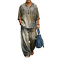 ✨ Easy Style, Zero Matching Hassle | Men's Retro Print Loose-Fit 2-Piece Set