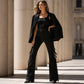 💃 Fringe That Moves With You | Women's High-Waist Flare Jeans
