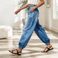 👖 Shape It Your Way | Women's High-Waisted Adjustable-Hem Barrel Jeans