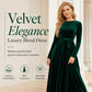 💎 Elegant Made Easy | Women's Velvet Bow-Tie Waist A-Line Maxi Dress