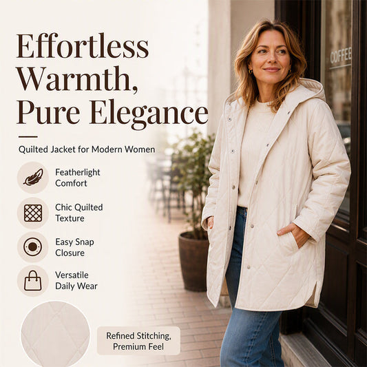 🔥🍂 Women's Winter Diamond Quilted Hooded Coats – Warm, Cosy & Effortlessly Stylish