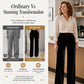✨Women's Velvet High-Waist Wide-Leg Pants
