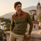 🔥LAST DAY SALE ONLY ￡18.99!!💥Men's Quarter Zip Corduroy Knit Sweater🧶