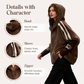 Women's Casual Hooded Zip-Up Coat