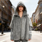 Women's Casual Hooded Zip-Up Coat